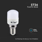 2W ST26 Żarówka LED / Chip SAMSUNG / Barwa:4000K / Trzonek:E14