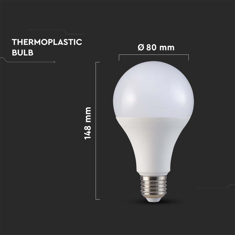 20W A80 Żarówka LED / Chip SAMSUNG / Barwa:3000K / Trzonek:E27 / Skuteczność 120lm/W