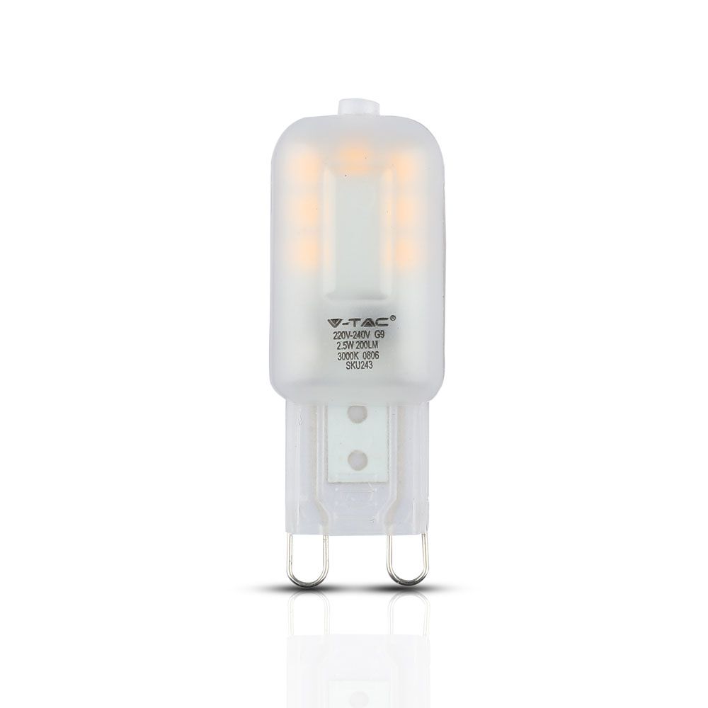 2.2W G9 Żarówka LED / Chip SAMSUNG / Barwa:3000K / Trzonek:G9