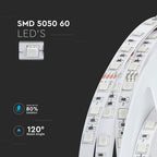 10W Taśma LED / Barwa:3000K / Zasilanie: 24V / IP20 / Rolka:5m