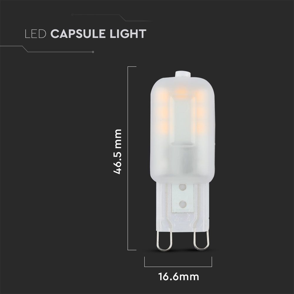 2.2W G9 Żarówka LED / Chip SAMSUNG / Barwa:4000K / Trzonek:G9