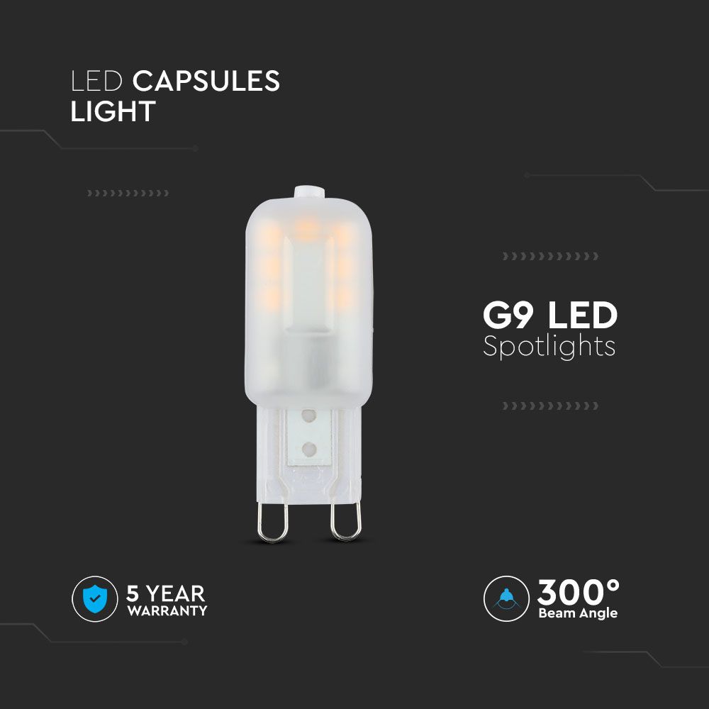 2.2W G9 Żarówka LED / Chip SAMSUNG / Barwa:4000K / Trzonek:G9
