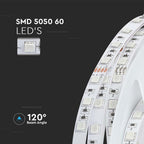 10W Taśma LED / Barwa:3000K / Zasilanie: 24V / IP20 / Rolka:5m