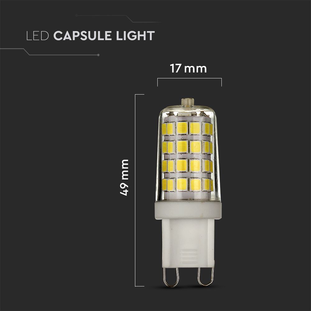 3W G9 Żarówka LED / Chip SAMSUNG / Barwa:3000K / Trzonek:G9