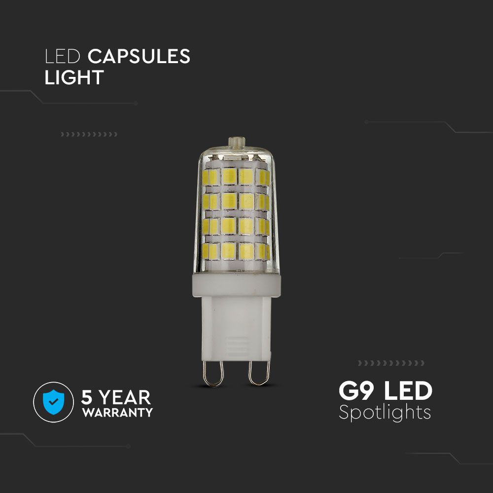 3W G9 Żarówka LED / Chip SAMSUNG / Barwa:3000K / Trzonek:G9