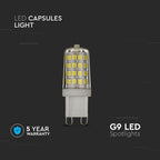 3W G9 Żarówka LED / Chip SAMSUNG / Barwa:3000K / Trzonek:G9