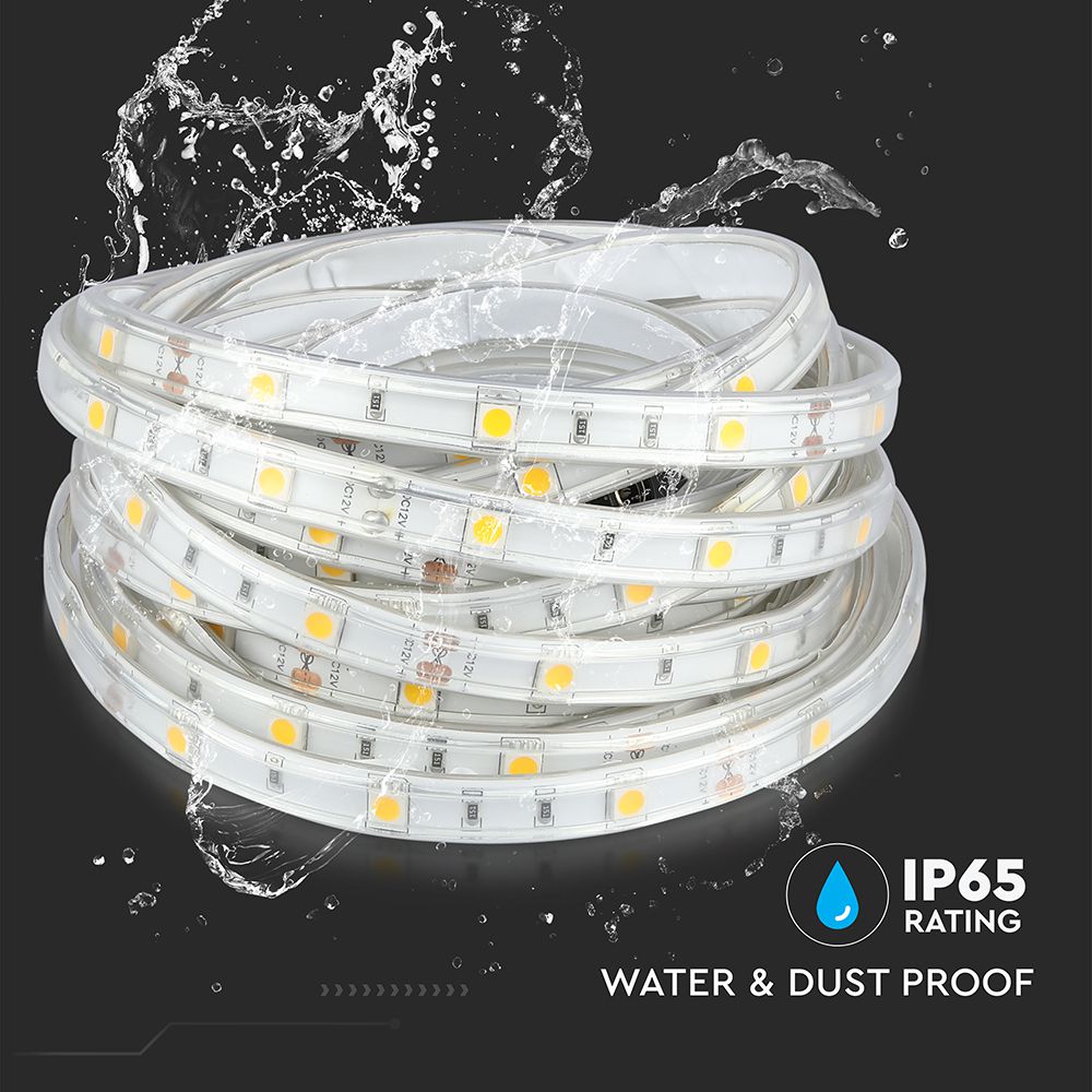 4.8W Taśma LED / Barwa:4000K / IP65 / Rolka:5m