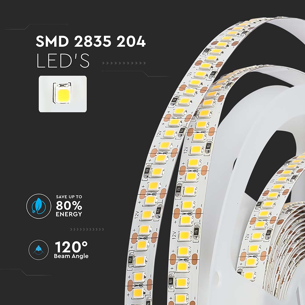 17W Taśma LED / Barwa:6400K / IP20 / Rolka:5m