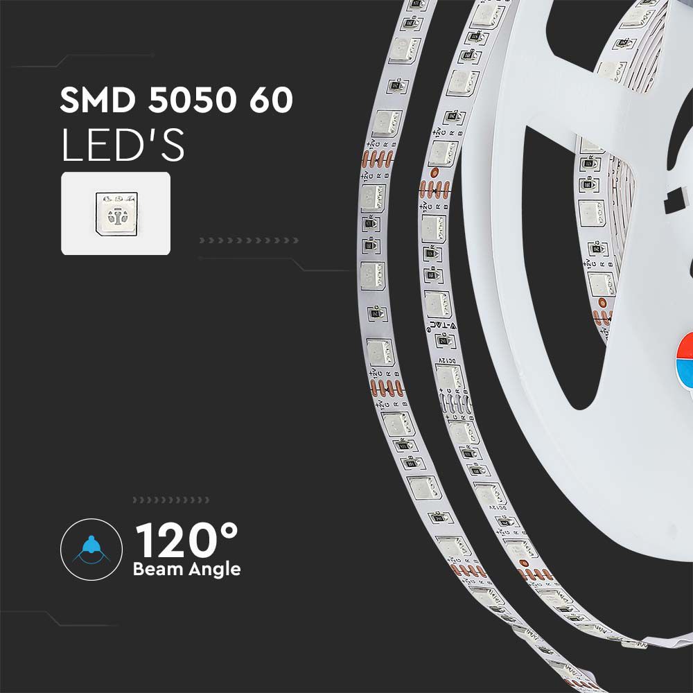 Zestaw Taśma LED z zasilaczem / Barwa:6000K / IP20 / Rolka:5m