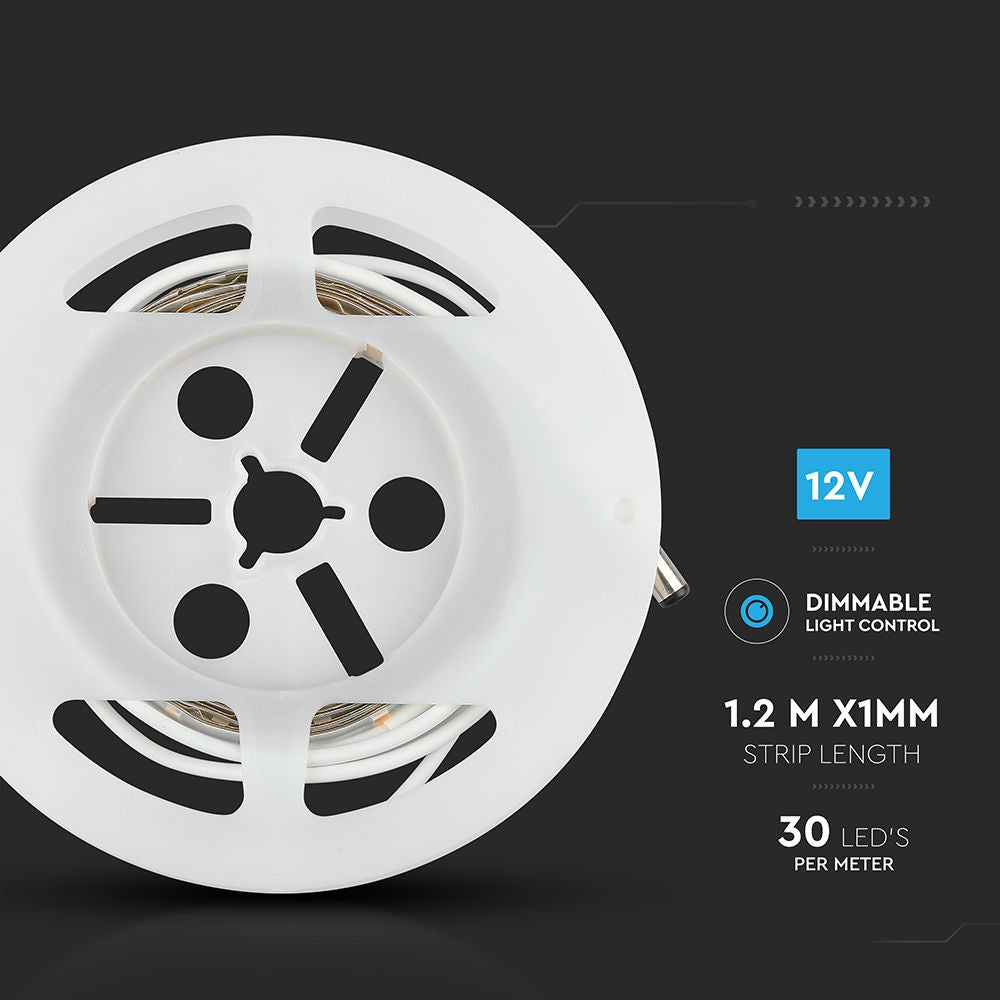 3W Zestaw Taśma LED z czujnikiem ruchu / Barwa:4000K / Rolaka:1,5m