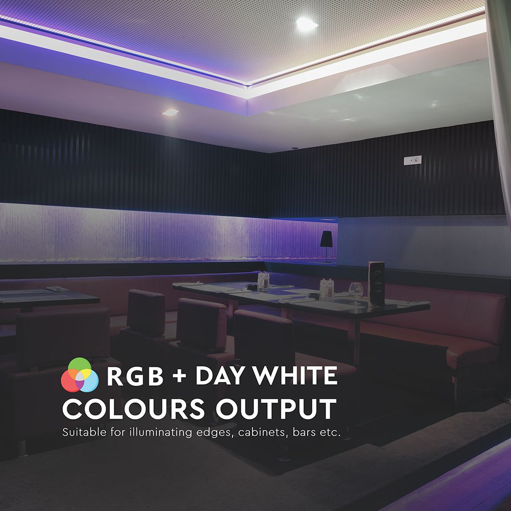 8W Taśma LED / Barwa: RGB+4000K / IP20 / Rolka:5m