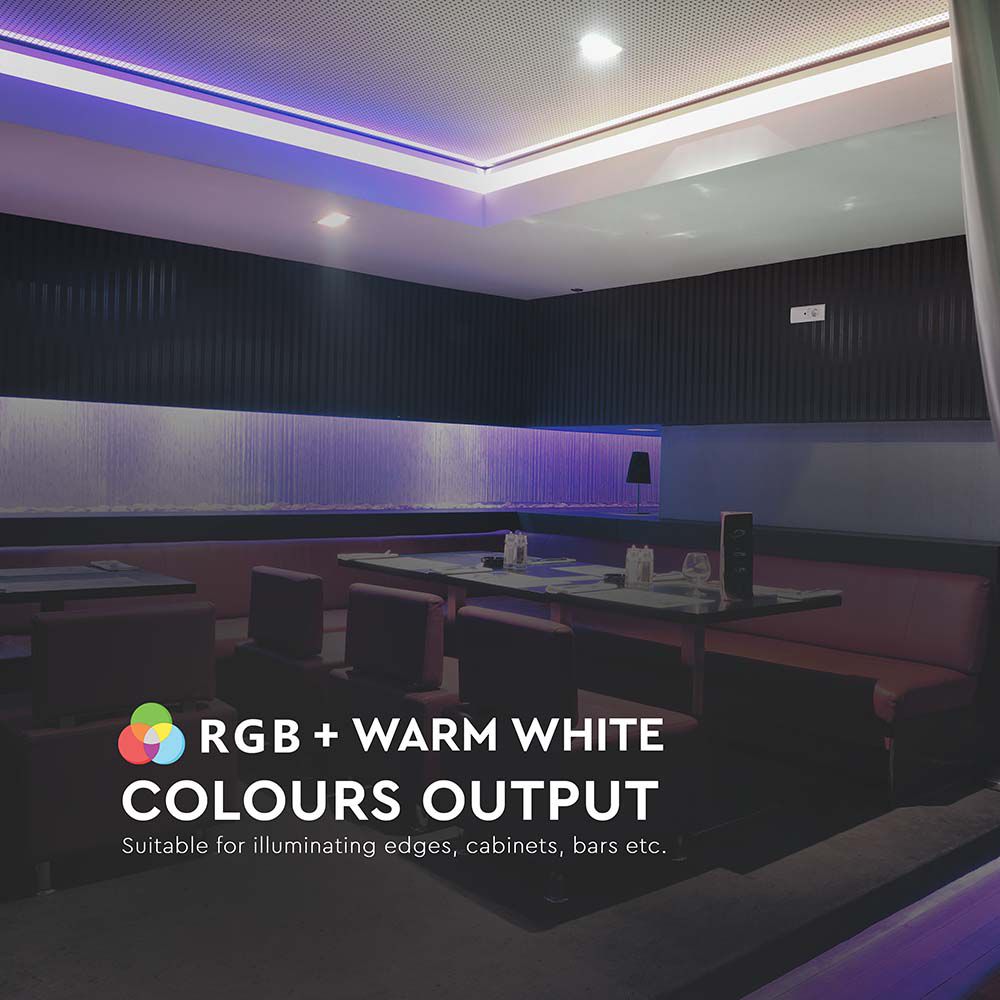 8W Taśma LED / Barwa: RGB+3000K / IP20 / Rolka:5m