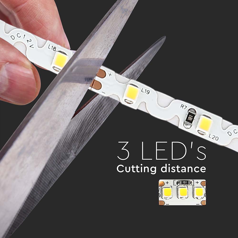 5W Taśma LED S-Shape Zig Zag / Barwa:6400K / 12V / IP20 / Rolka:5m