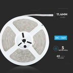 10W Taśma LED / Barwa:4000K / IP65/ Zasilanie: 24V / Rolka:5m