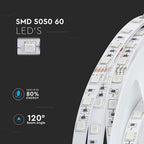 10W Taśma LED / Barwa: RGB / IP20 / Zasilanie:24V / Rolka:5m