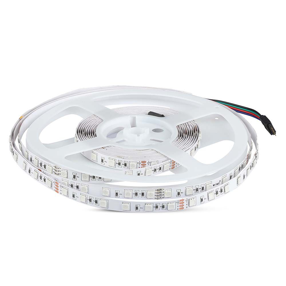 10W Taśma LED / Barwa: RGB / IP20 / Zasilanie:24V / Rolka:5m
