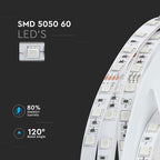 7W Taśma LED / Barwa: RGB / IP20 / Zasilanie:24V / Rolka:10m