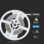 7W Taśma LED / Barwa: RGB / IP20 / Zasilanie:24V / Rolka:10m