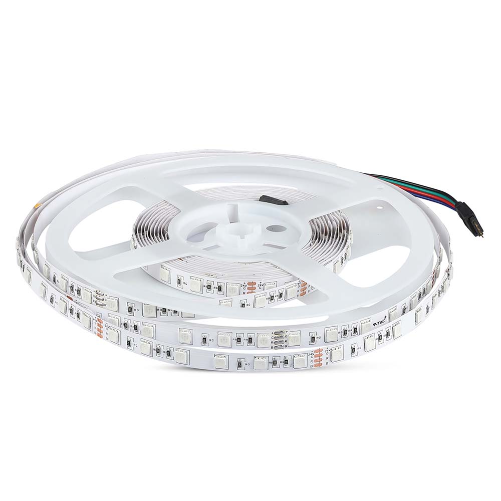 7W Taśma LED / Barwa: RGB / IP20 / Zasilanie:24V / Rolka:10m