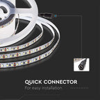 8W Taśma LED / Barwa:3000K / IP20 / Zasilanie: 24V / Rolka:5m