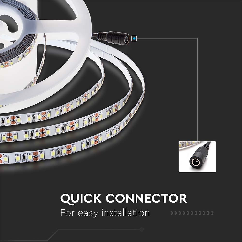 8W Taśma LED / Barwa:4000K / IP20 / Zasilanie: 24V / Rolka:5m