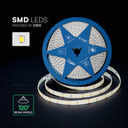 12W Taśma LED / Chip CREE / Barwa:4000K / IP20 / Zasilanie: 24V / Wzmocniony podkład PCB / Rolka:10m / 6 Lat gwarancji