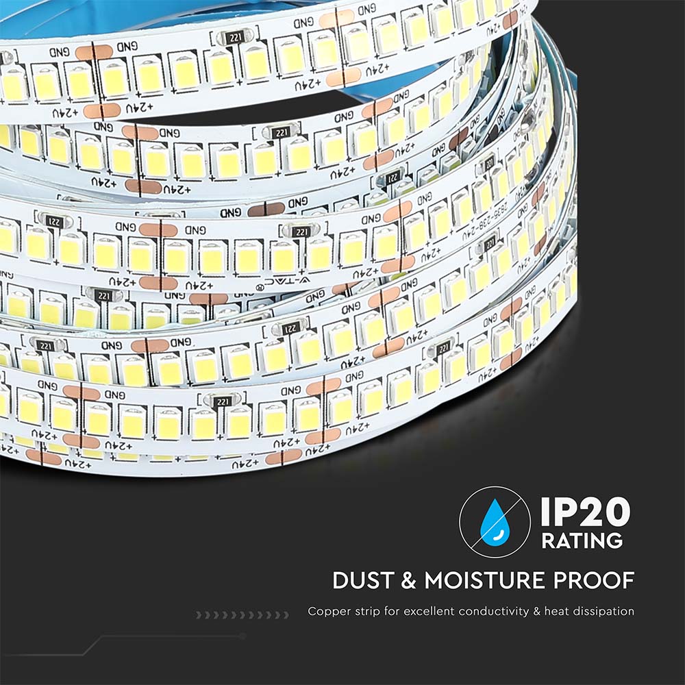 18W Taśma LED / Barwa:4000K / IP20 / Zasilanie: 24V / Rolka:5m
