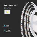 7.5W Taśma LED / Barwa:4000K / IP20 / Zasilanie: 24V / Wzmocniony podkład PCB / Rolka:10m
