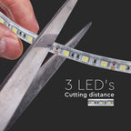 7.5W Taśma LED / Barwa:6000K / IP65 / Zasilanie: 24V / Wzmocniony podkład PCB / Rolka:10m