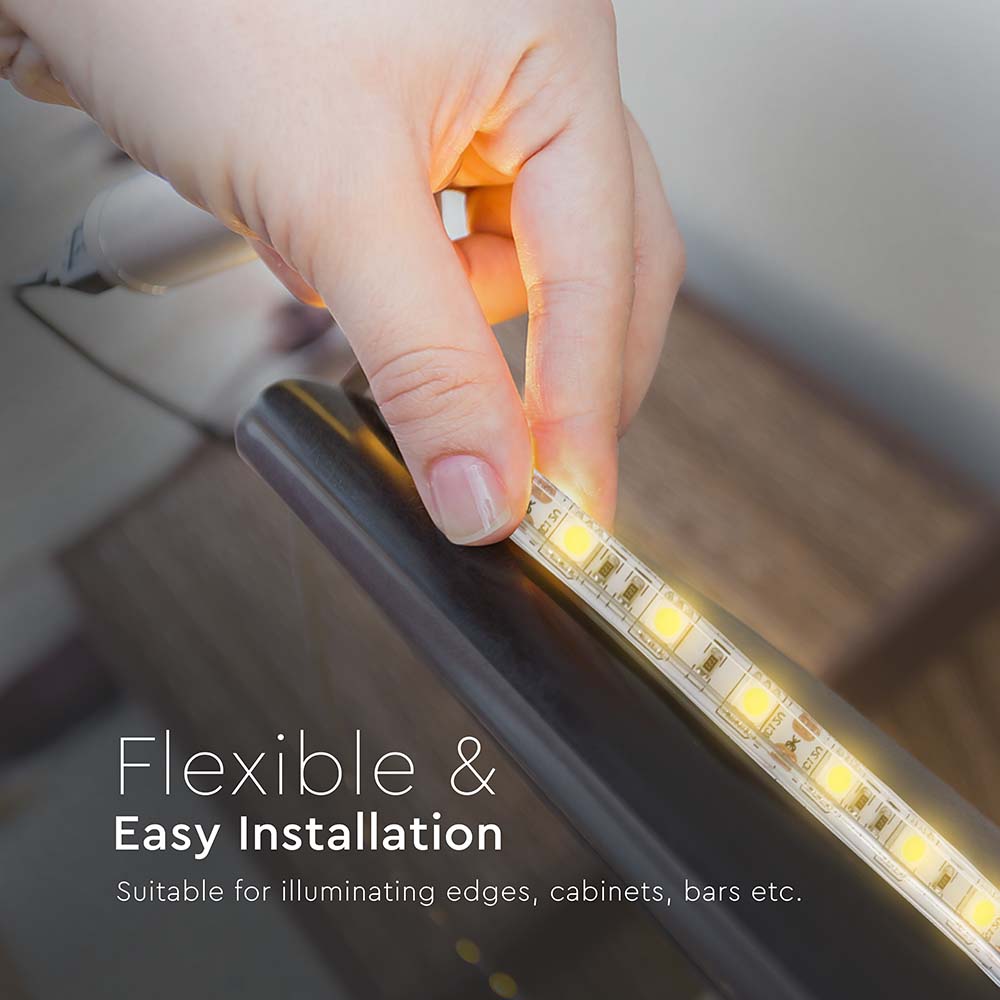 7.5W Taśma LED / Barwa:4000K / IP65 / Zasilanie: 24V / Wzmocniony podkład PCB / Rolka:10m