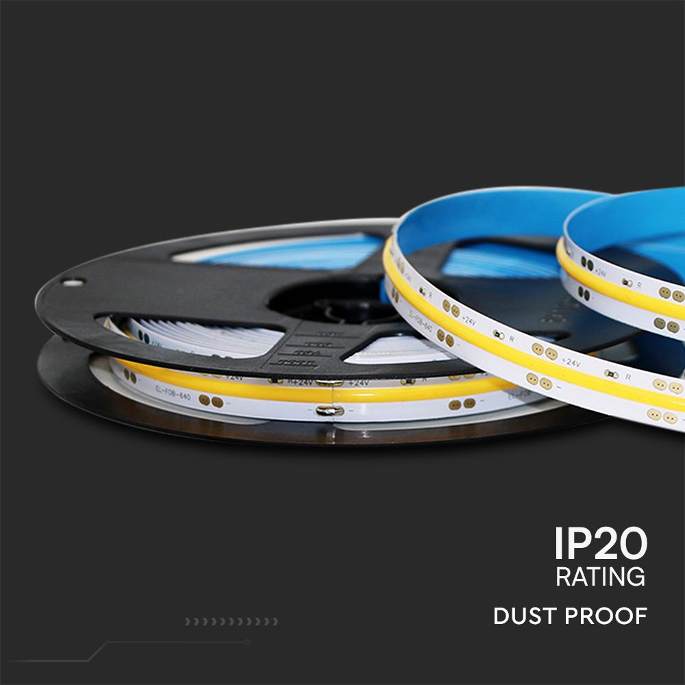 10W Taśma LED COB / Barwa:4000K / Zasilanie: 24V / IP20 / Rolka:5m