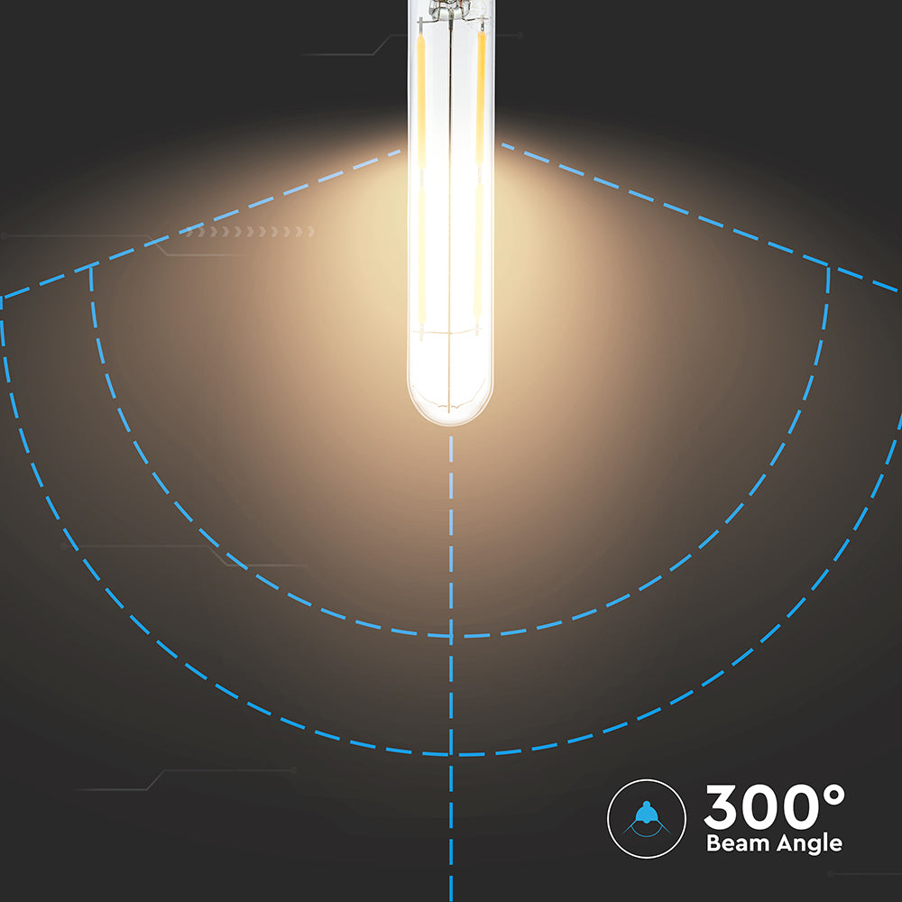 4W LED T20 Żarówka LED Filament / Klosz Przezroczysty / Barwa:4000K / Trzonek:E14