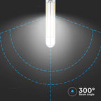 4W LED T20 Żarówka LED Filament / Klosz Przezroczysty / Barwa:6500K / Trzonek:E14