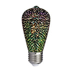 3W ST64 Żarówka LED Filament 3D / Barwa:3000K / Trzonek:E27