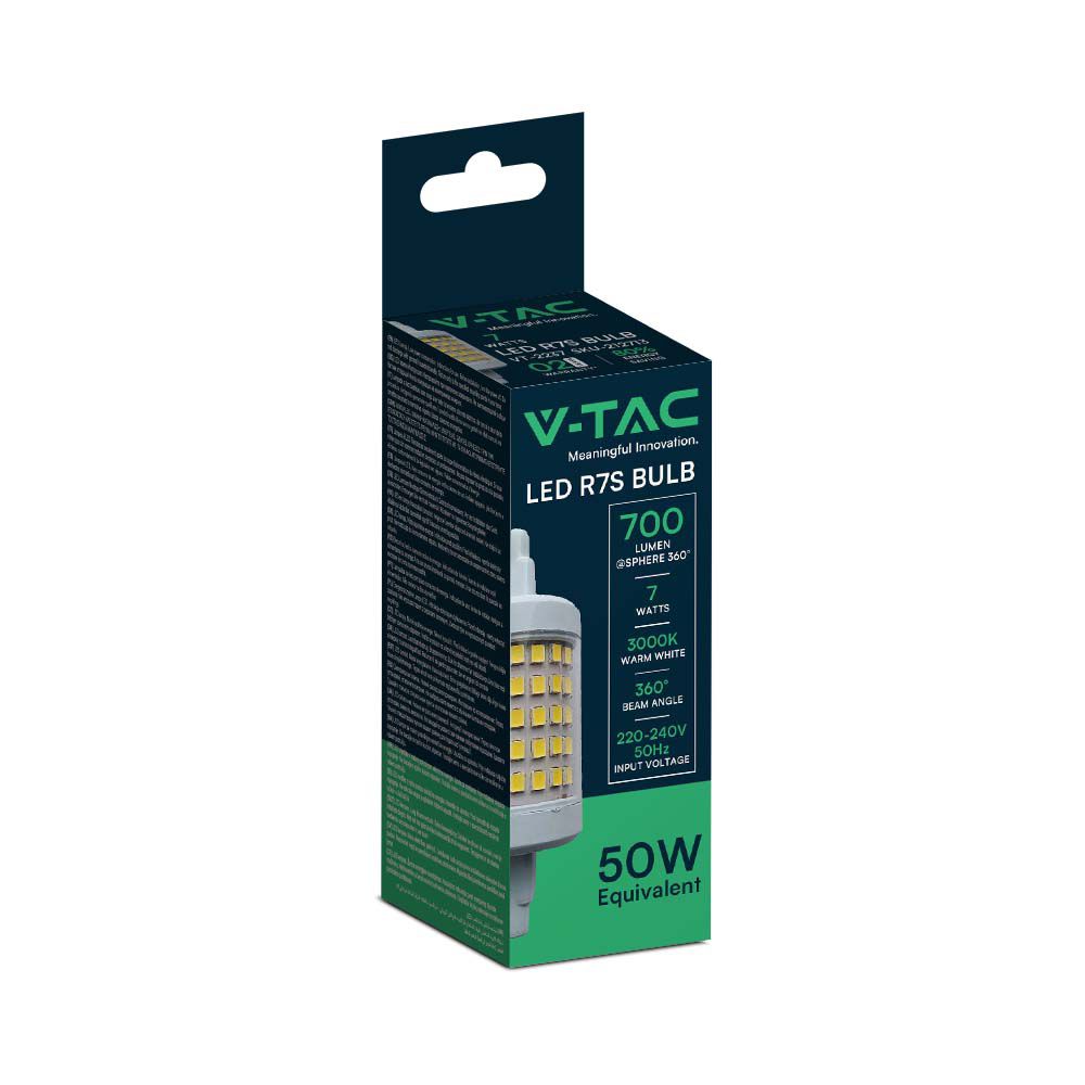 7W R7S Żarówka LED / Barwa:3000K