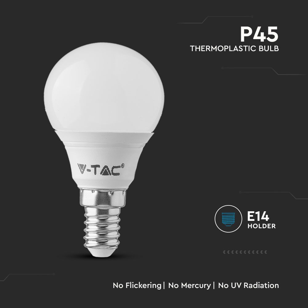 4.5W P45 Żarówka LED / Barwa:2700K / Trzonek:E14 / Opakowanie: 6szt.