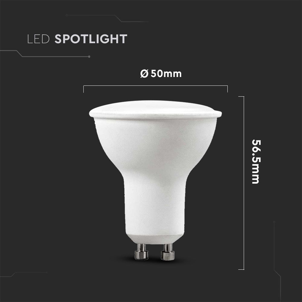 4.5W Żarówka LED / Barwa:4000K / Trzonek:GU10 / Kąt 110' / Opakowanie: 6szt.