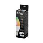 5W C35 Żarówka LED Kompatybilna z Amazon Alexa i Google Home / Barwa: RGB+WW-CW / Trzonek:E14