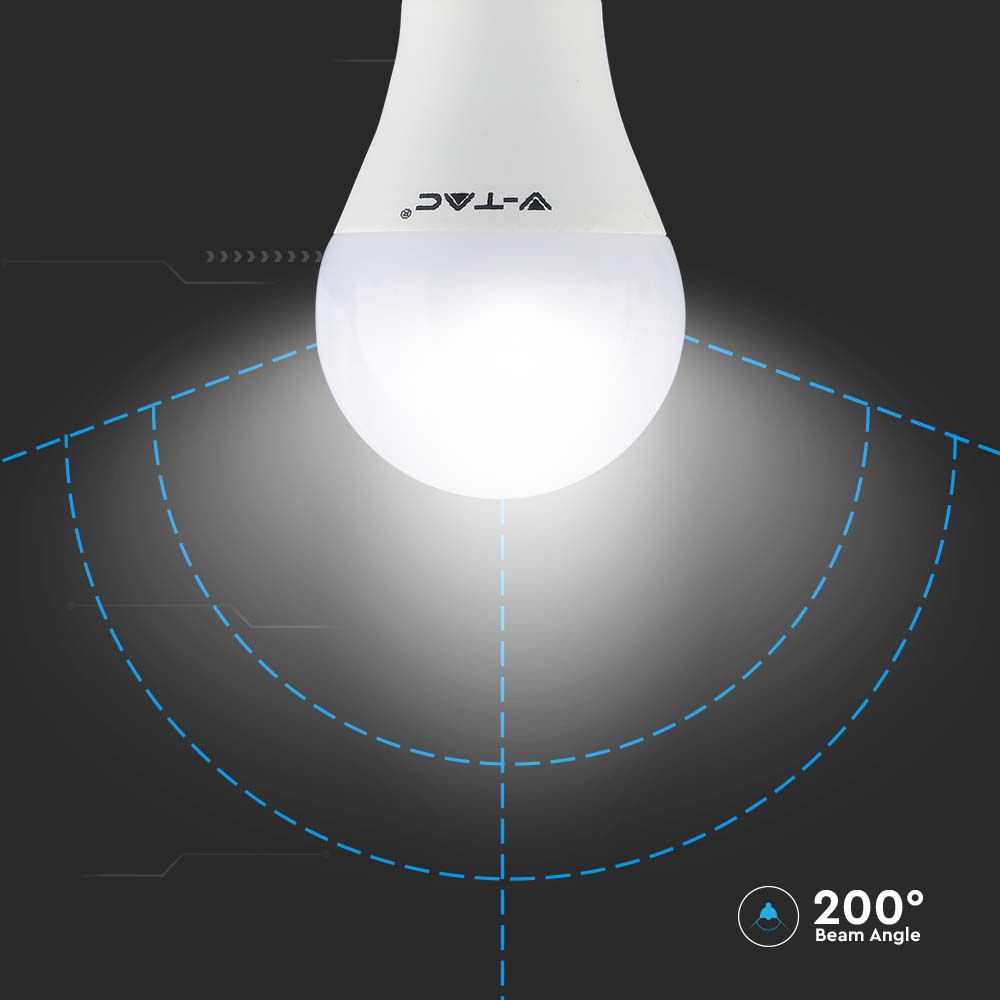8.5W A60 Żarówka LED sterowana pilotem / Barwa:RGB+3000K / Trzonek:E27