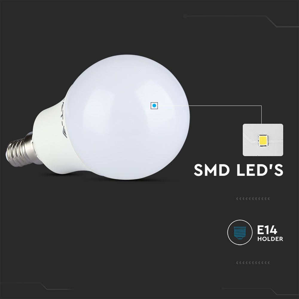 4.8W P45 Żarówka LED sterowana pilotem / Barwa:RGB+3000K / Ściemniana / Trzonek:E14