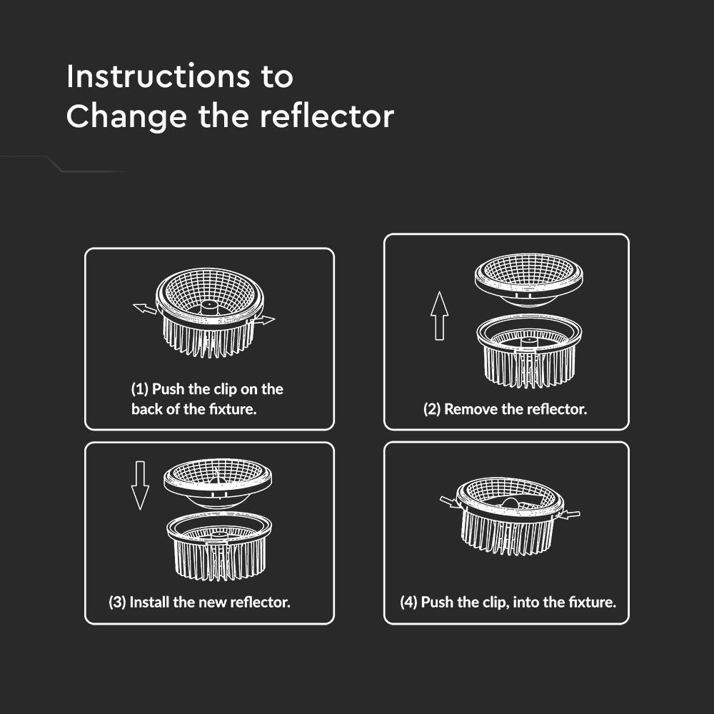 20W Reflektor AR111 / Barwa:6500K / Kąt 40'-20' / Srebrny