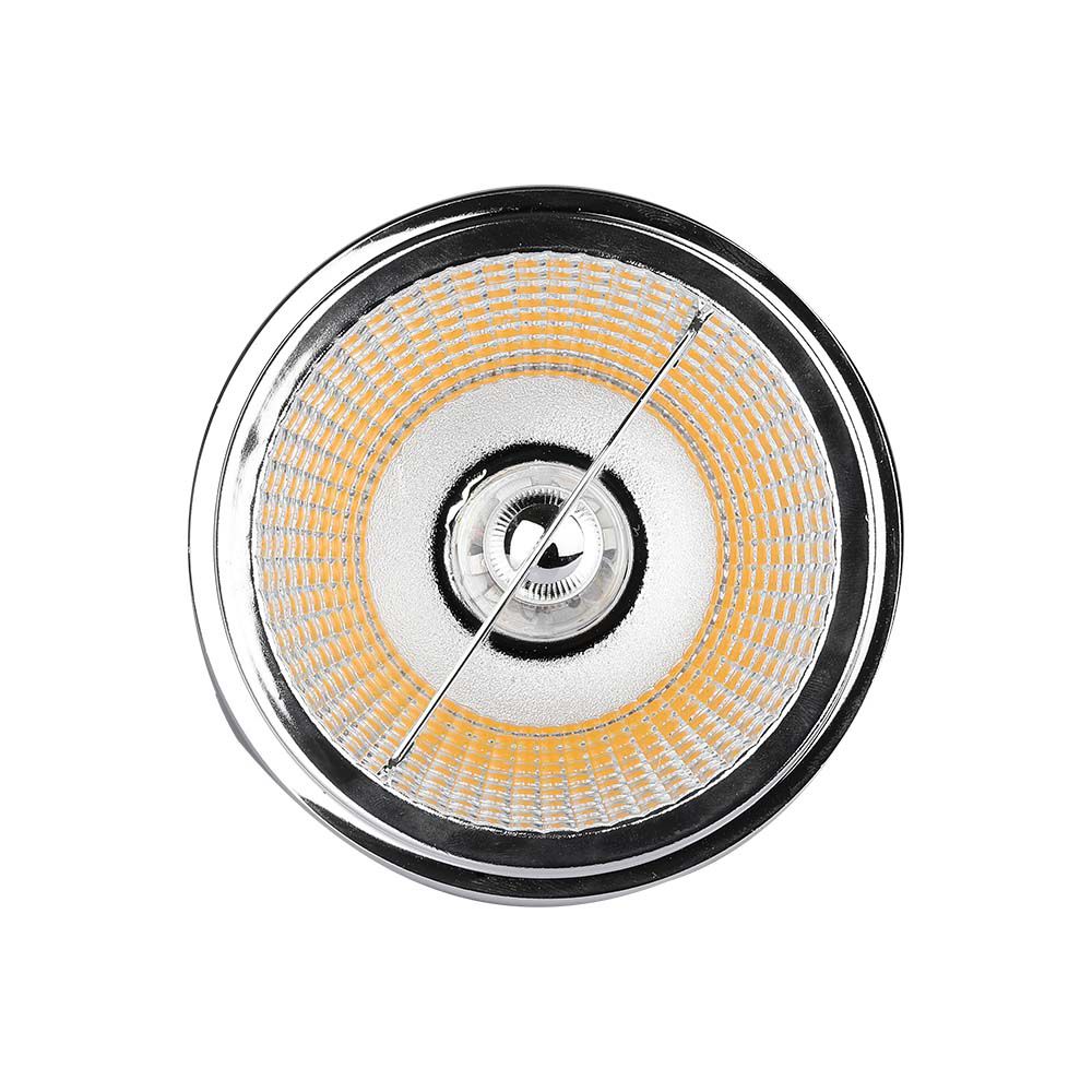 20W Reflektor AR111 / Barwa:6500K / Kąt 40'-20' / Srebrny