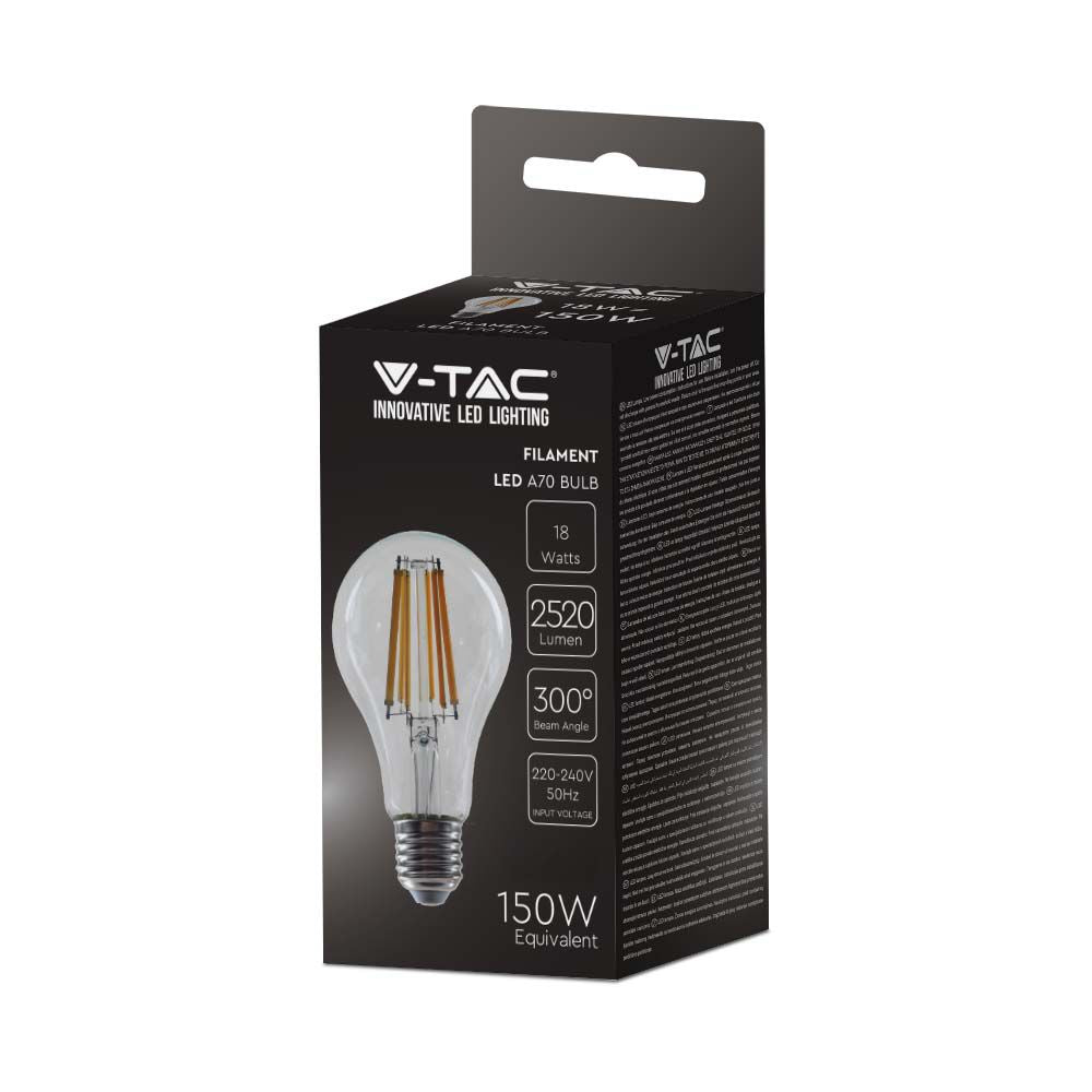 18W A67 Żarówka LED Filament / Barwa:3000K / Skuteczność: 135lm/W / Trzonek:E27