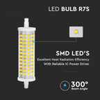 16W R7s Żarówka LED / Obudowa: ceramiczna / Barwa: 3000K