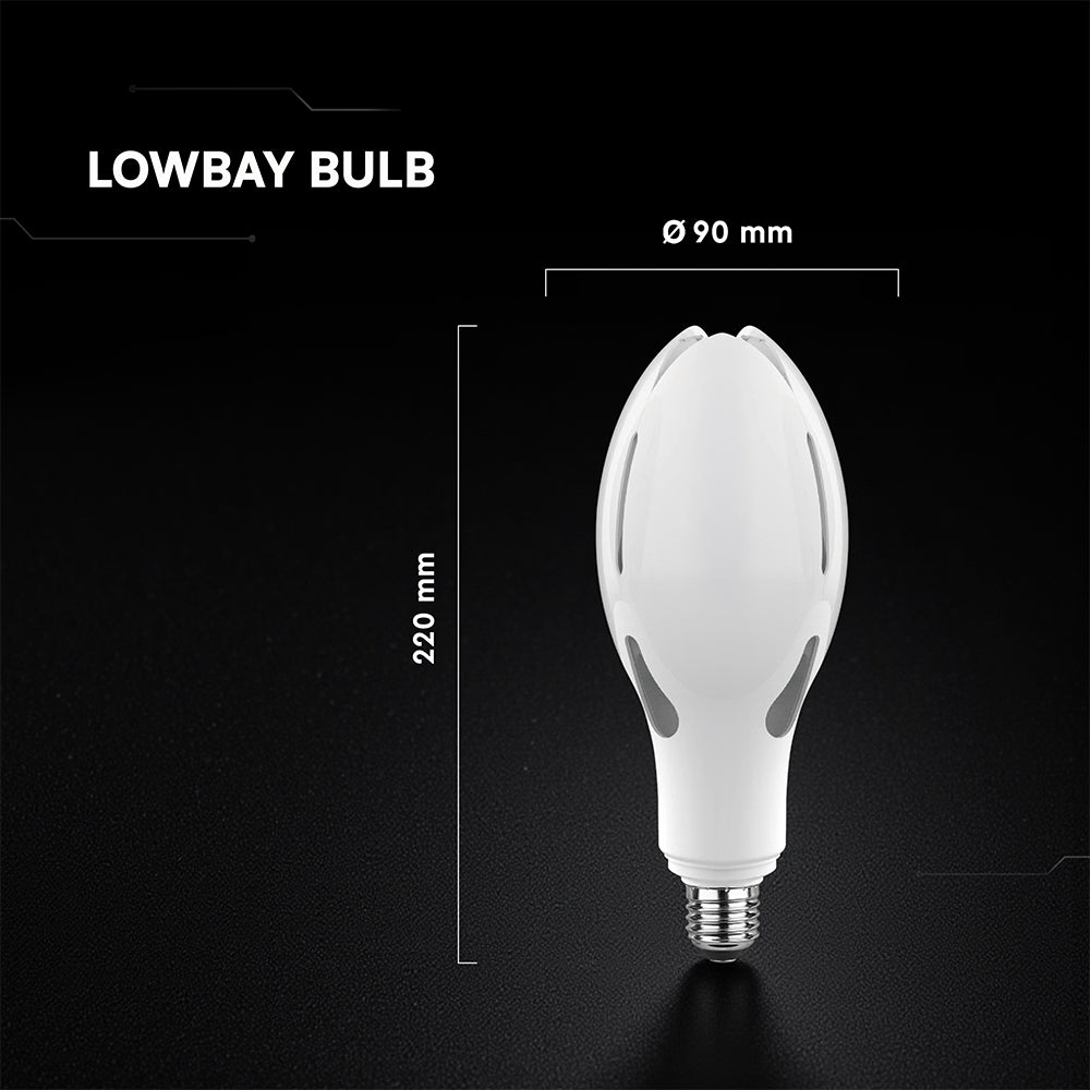 36W Uliczna Żarówka LED / Chip CREE / Barwa:4000K / Trzonek:E27 / 6 Lat gwarancji