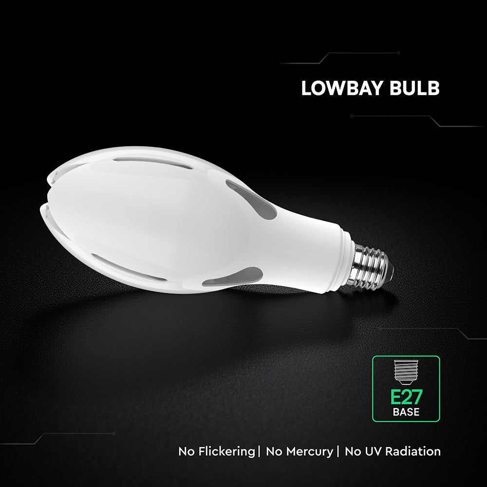 36W Uliczna Żarówka LED / Chip CREE / Barwa:4000K / Trzonek:E27 / 6 Lat gwarancji