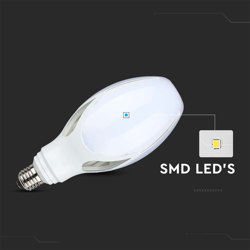 36W Uliczna Żarówka LED / Chip SAMSUNG / Barwa:6500K / Trzonek:E27