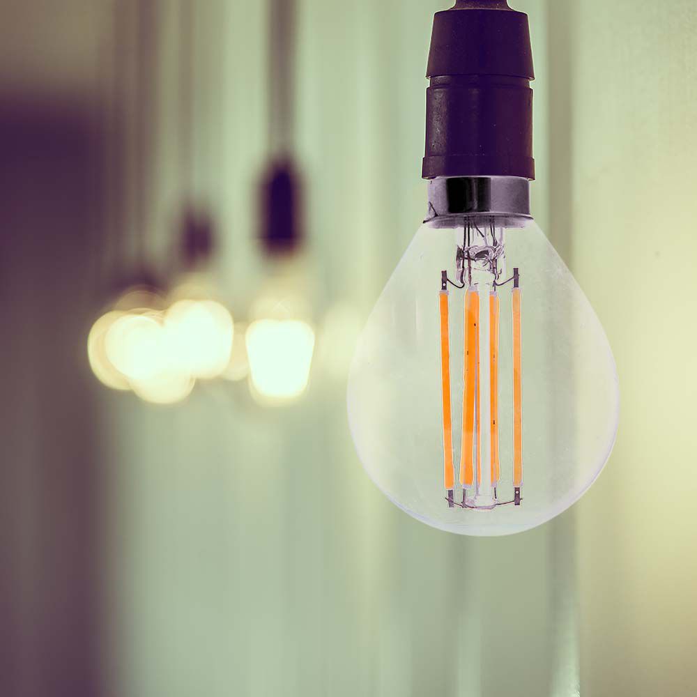 6W P45 Filament / Klosz Transparentny/ Barwa:6400K / Trzonek: E14