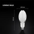 36W Uliczna Żarówka LED / Chip CREE / Barwa:6500K / Trzonek:E27 / 6 Lat gwarancji