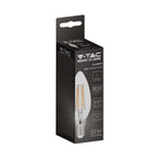 6W C35 Filament / Klosz Transparentny/ Barwa:6500K / Trzonek: E14 / Skuteczność: 130lm/W